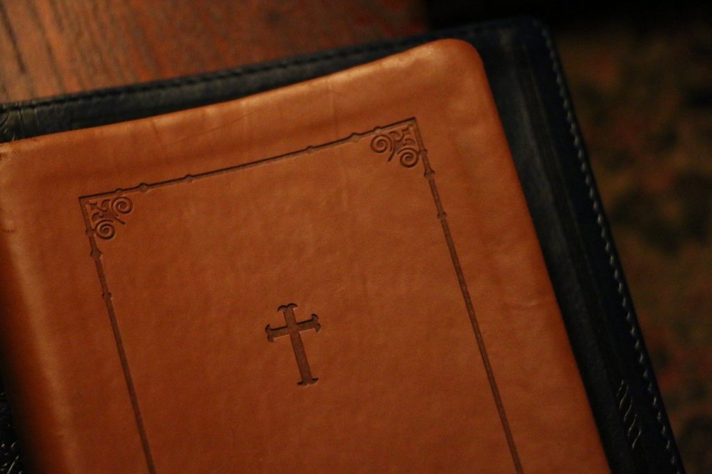bible, book cover, leather texture